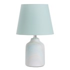 Лампа настольная «Жаклин» 1×40 Вт Е14 бирюзовый 20×20×32 см - Фото 6