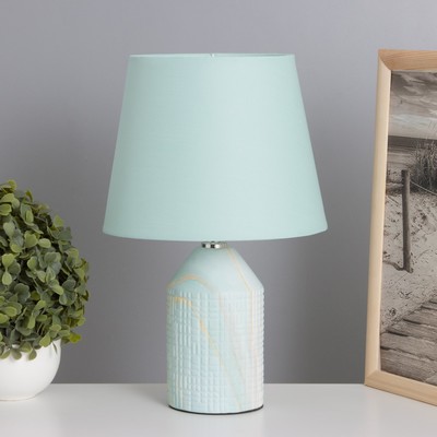 Лампа настольная «Жизель» 1×40 Вт Е14 бирюзовый 20×20×32 см