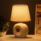 Лампа настольная «Инес» 1×40 Вт Е14 бежевый 20×20×30 см - Фото 2
