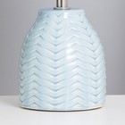 Лампа настольная «Квиллен» 1×40 Вт Е14 голубой 13×13×25 см - Фото 4