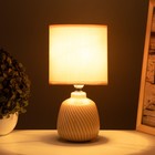 Лампа настольная «Кения» 1×40 Вт Е14 какао 13×13×25 см - Фото 2