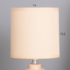 Лампа настольная «Кения» 1×40 Вт Е14 какао 13×13×25 см - Фото 3