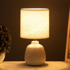 Лампа настольная «Кения» 1×40 Вт Е14 бежевый 13×13×25 см - Фото 2