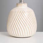 Лампа настольная «Кения» 1×40 Вт Е14 бежевый 13×13×25 см - Фото 4