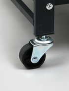 Стеллаж складной на колесах, 2 полки, 71.5×34×55, цвет чёрный матовый - Фото 5