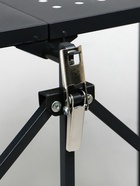 Стеллаж складной на колесах, 2 полки, 71.5×34×55, цвет чёрный матовый - Фото 6