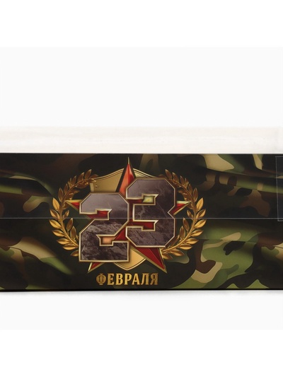 Коробка для капкейка «23 февраля», 23×16×7.5 см
