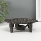 Мармит - подставка для подогрева на греющей свече «Лилия», подсвечник на 1 свечу, чугун, 15×12.5×5 см - Фото 4