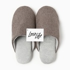 Тапочки мужские, ECO размер 42-43, цвет коричневый - фото 25434473