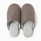 Тапочки мужские, ECO размер 44-45, цвет коричневый - фото 25434478