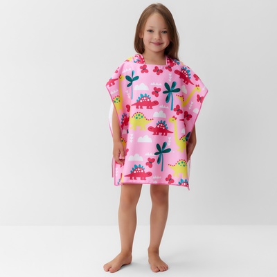 Полотенце - пончо детское LoveLife «Динозавры», 60×120 см