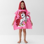 Полотенце - пончо детское LoveLife «Пони», 60×120 см, розовое - Фото 2