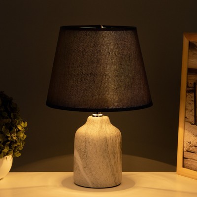 Лампа настольная 38041/1 E14 40 Вт серый/черный 20×20×34 см RISALUX