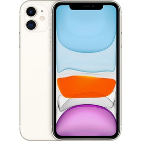 Смартфон Apple A2221 iPhone 11 128Gb 4Gb белый моноблок 3G 4G 1Sim 6.1" 828x1792 iOS 15 12Mpix 802.1