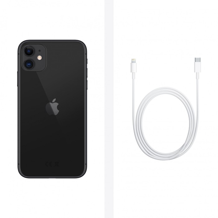 Смартфон Apple A2221 iPhone 11 128Gb 4Gb черный моноблок 3G 4G 1Sim 6.1" 828x1792 iOS 15 12Mpix 802. - фото 51628172