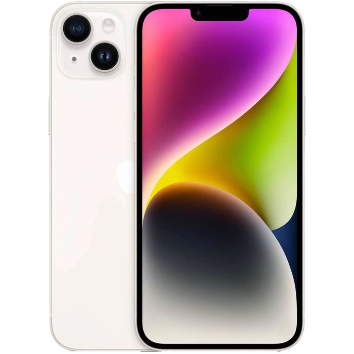 Смартфон Apple A2886 iPhone 14 Plus 128Gb 6Gb сияющая звезда 3G 4G 1Sim 6.7" 1284x2778 iOS