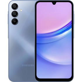 Смартфон Samsung SM-A155F Galaxy A15 128Gb 6Gb синий моноблок 3G 4G 2Sim 6.5" 1080x2340 Android 14 5