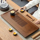 Поднос для чайной церемонии ДЖЕКИЧАЙ, чабань, 66×29×4 см, бамбук, коричневый - Фото 2