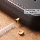 Поднос для чайной церемонии ДЖЕКИЧАЙ, чабань, 48×26.5×4 см, бамбук, коричневый - Фото 2