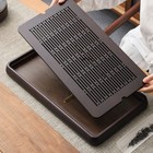 Поднос для чайной церемонии ДЖЕКИЧАЙ, чабань, 48×26.5×4 см, бамбук, коричневый - Фото 4