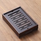Поднос для чайной церемонии ДЖЕКИЧАЙ, чабань, 28×18×5.5 см, бамбук, коричневый - Фото 2