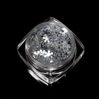 Пайетки для декора «Снежинки», цвет серебристый 10473648