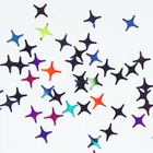 Пайетки для декора «Звёздная ночь», голографические, цвет чёрный - Фото 4