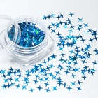 Пайетки для декора «Звёздная ночь», голографические, цвет голубой - Фото 3