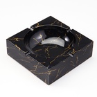 Пепельница для дома «Мрамор», для сигарет и стиков, 12.6×4.1 см, керамика - Фото 2