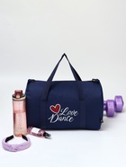 Сумка спортивная TEXTURA, на молнии с подкладкой, длинный ремень, маленький размер, синяя - Фото 4