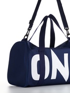 Сумка спортивная на молнии TEXTURA, с подкладкой, длинный ремень, маленький размер, с акцентным принтом, синяя - Фото 5