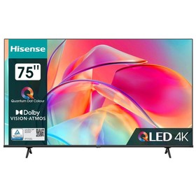 Телевизор QLED Hisense 75" 75E7KQ черный 4K Ultra HD 60Hz DVB-T DVB-T2 DVB-C DVB-S DVB-S2 U   107047