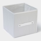 УЦЕНКА Короб стеллажный для хранения LaDо́m, 25×25×25 см, серый - Фото 3