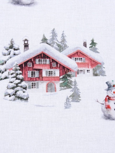 Постельное бельё евро «Этель» Funny snowman, поплин