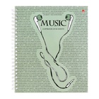 Тетрадь 80л кл на гребне SOUNDMANIA, мел карт гл лам, МИКС - фото 25383863