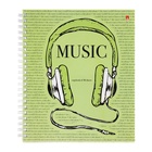 Тетрадь 80л кл на гребне SOUNDMANIA, мел карт гл лам, МИКС - фото 25383865