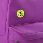 Светоотражающий значок «Пешеходный переход», d=3 см, жёлтый - Фото 2