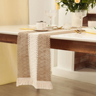 Дорожка «Этель. Сканди узор», коричневая, 32×150 см, 50% хлопок, 50% лён - Фото 2