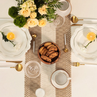 Дорожка «Этель. Сканди узор», коричневая, 32×150 см, 50% хлопок, 50% лён - Фото 4