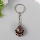 Брелок для ключей на кольце «Череп-шлем с ирокезом», металл, шлем открывается, 2.5×2.5×3.2 см - Фото 2