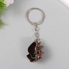 Брелок для ключей на кольце «Череп-шлем с ирокезом», металл, шлем открывается, 2.5×2.5×3.2 см - Фото 3