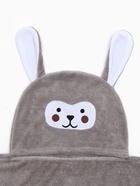 Полотенце - уголок LoveLife «Зайчик», 70×140 см, микрофибра, серое - Фото 7