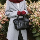 Сумка женская мессенджер на магните, 35×15×23 см, чёрная - Фото 11