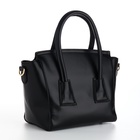 Сумка женская мессенджер на магните, 35×15×23 см, чёрная - Фото 9