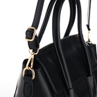 Сумка женская мессенджер на магните, 35×15×23 см, чёрная - Фото 5