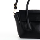 Сумка женская мессенджер на магните, 35×15×23 см, чёрная - Фото 6