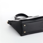 Сумка женская мессенджер на магните, 35×15×23 см, чёрная - Фото 7