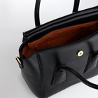 Сумка женская мессенджер на магните, 35×15×23 см, чёрная - Фото 4