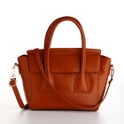 Сумка женская мессенджер на магните, 35×15×23 см, рыжая - Фото 13