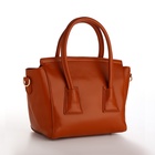 Сумка женская мессенджер на магните, 35×15×23 см, рыжая - Фото 9